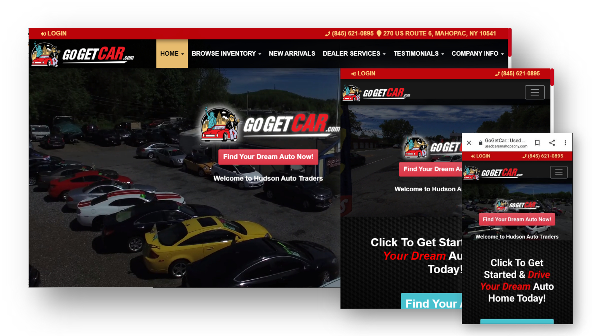 Mobile Auto Dealer Website Software